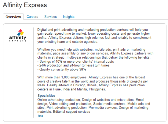LinkedIn Page: Company Overview (the customized version)