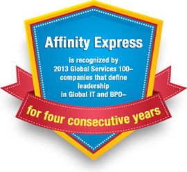 Affinity Express in 2013 Global Services 100